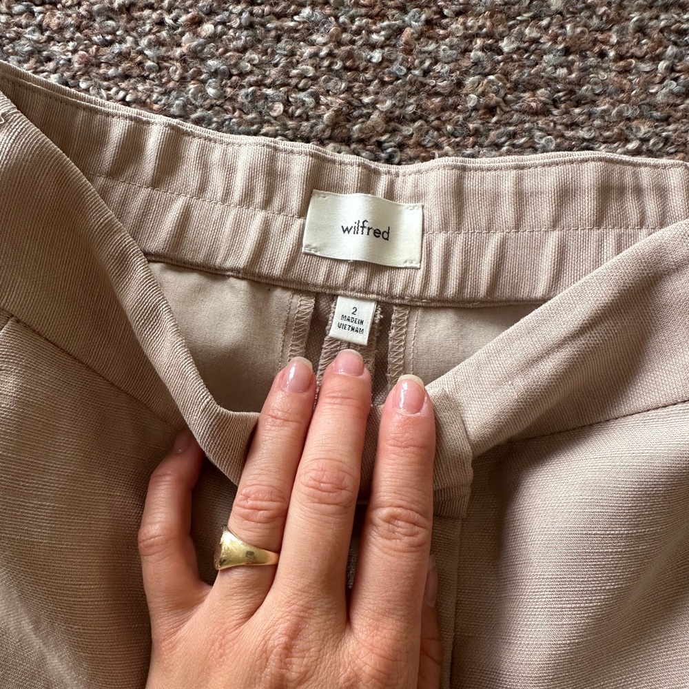 Aritzia Wilfred Effortless Pant Linen